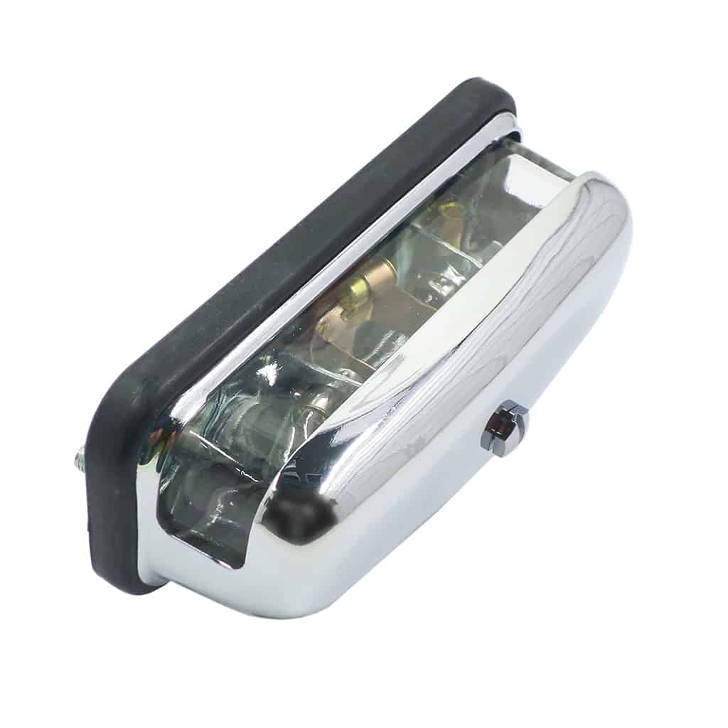 License Plate Lamp Assembly, Chrome