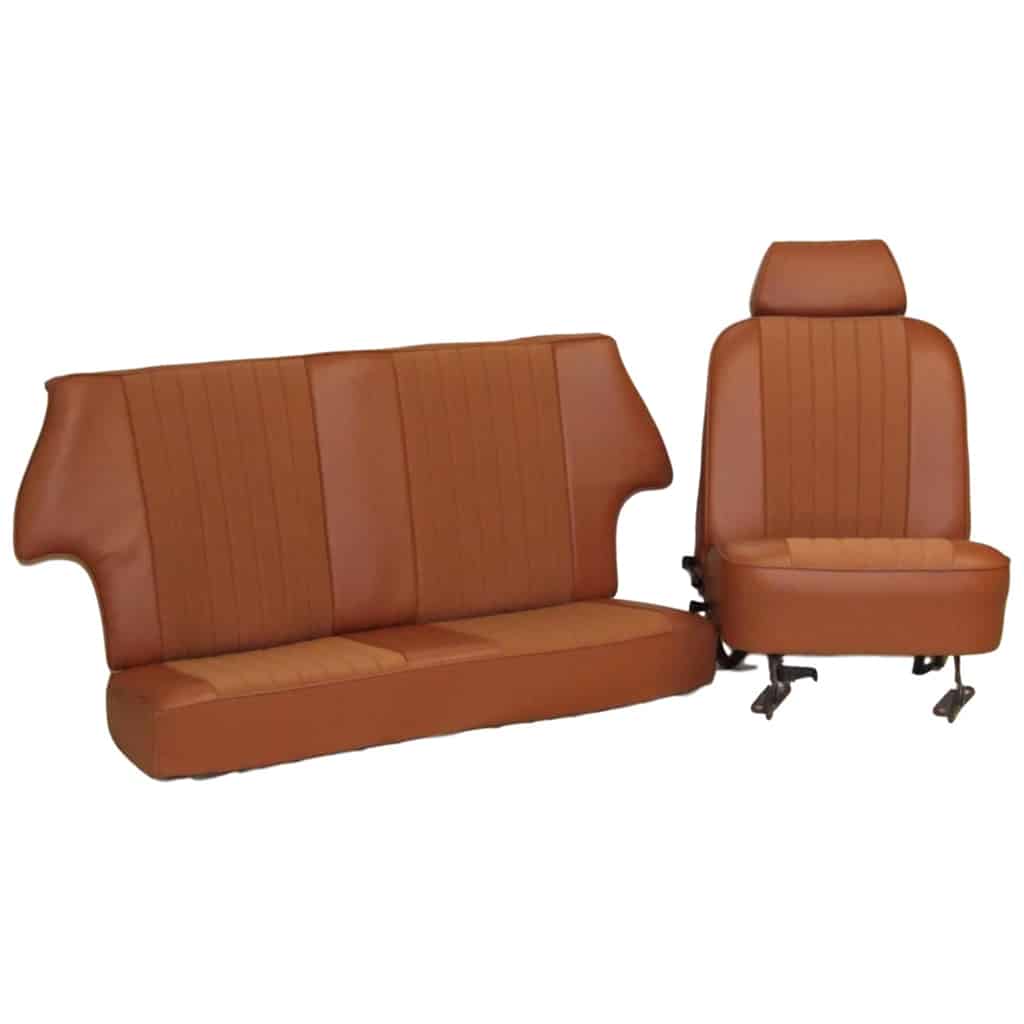 Front and Rear Seat Cover Kit, 1970-92, Vinyl/Cloth